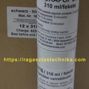 szórható varrattömítő - Körapop 216 / 310 ml / fekete